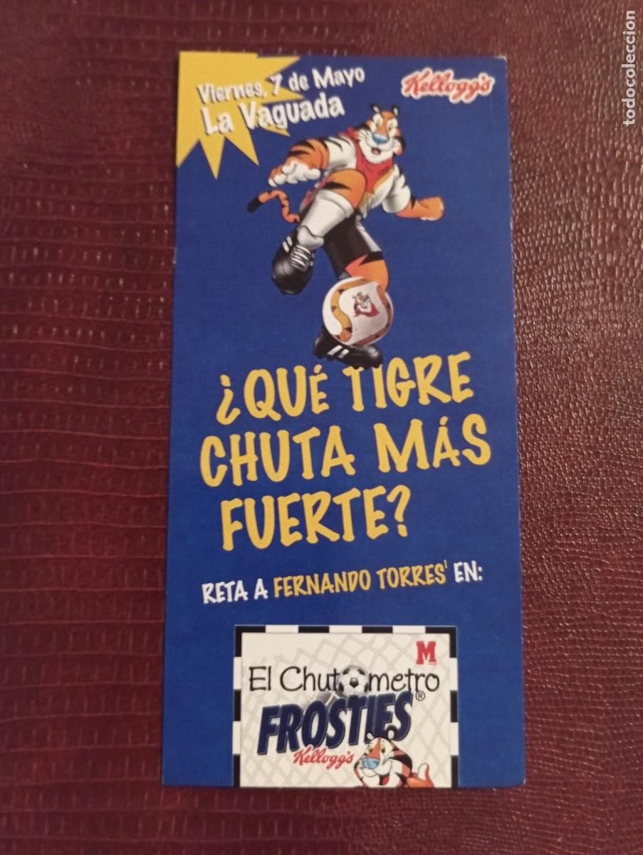 Otros Art&iacute;culos de Coleccionismo en Papel: 1 FLYER DE ** FROSTIES KELLOGG&rdquo;S ,.. FERNANDO TORRES ** 7 MAYO LA VAGUADA