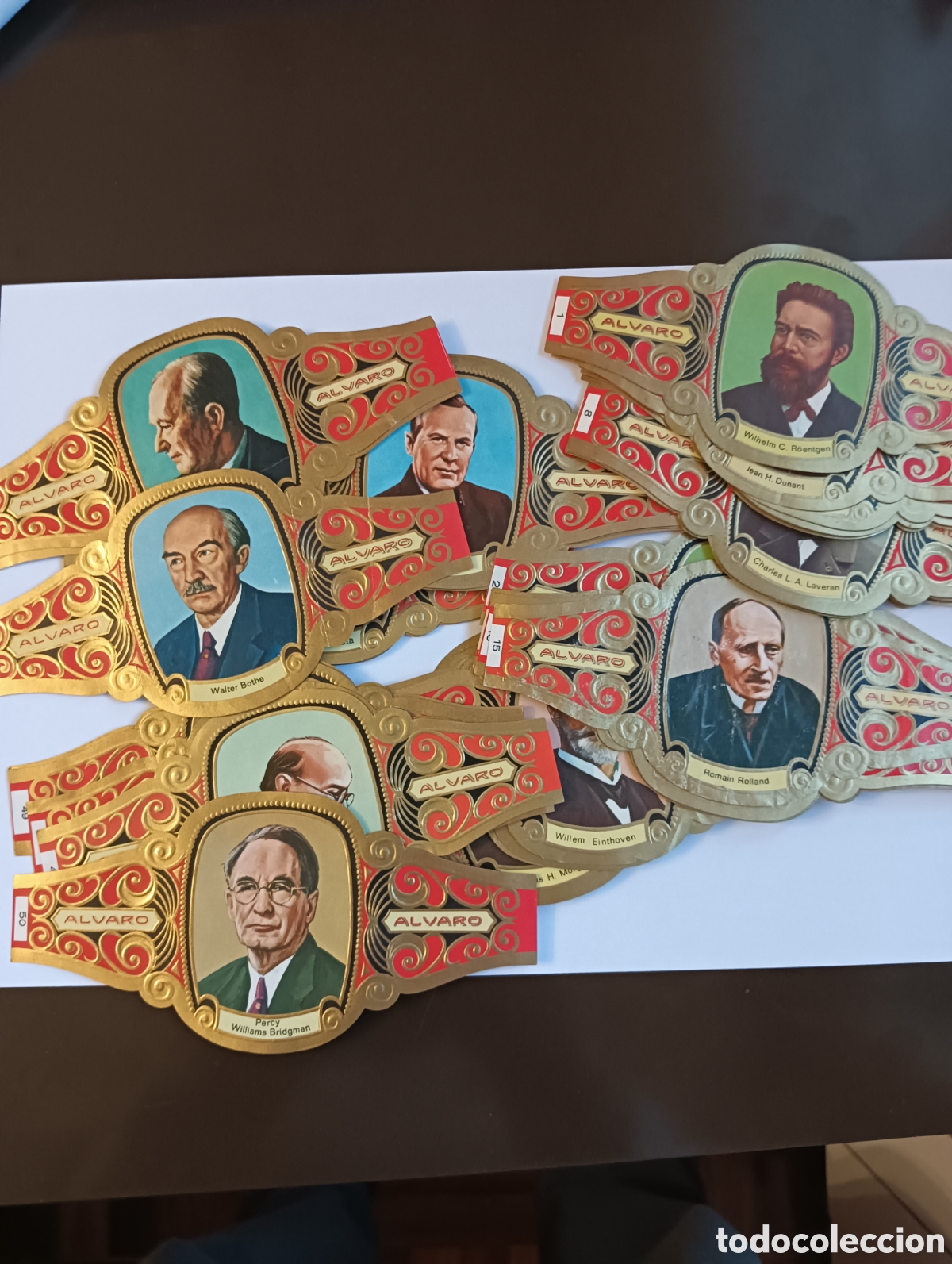 Otros Art&iacute;culos de Coleccionismo en Papel: VITOLAS PUROS ANILLAS PREMIOS NOBEL FABRICA DE TABACOS ALVARO