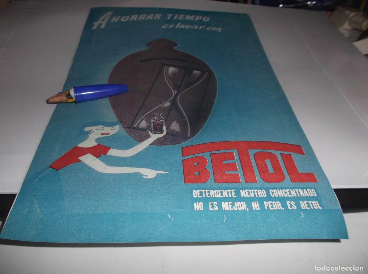 Otros Art&iacute;culos de Coleccionismo en Papel: RECORTE PUBLI.A&Ntilde;O 1958.- DETERGENTE NEUTRO CONCENTRADO BETOL //INSTITUTO AMERICANO