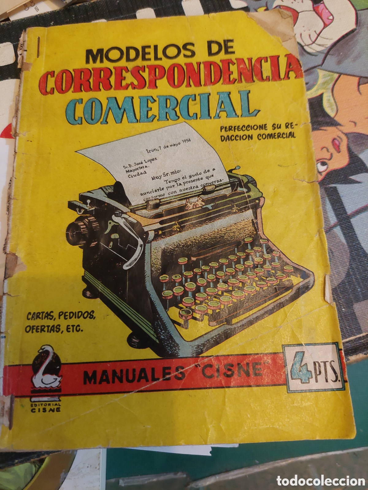 Otros Art&iacute;culos de Coleccionismo en Papel: MODELOS CORRESPONDENCIA CONERCIAL CISNE CONERCIALES GERPLA BARCELONA CARLOS CATMONA AZNAR