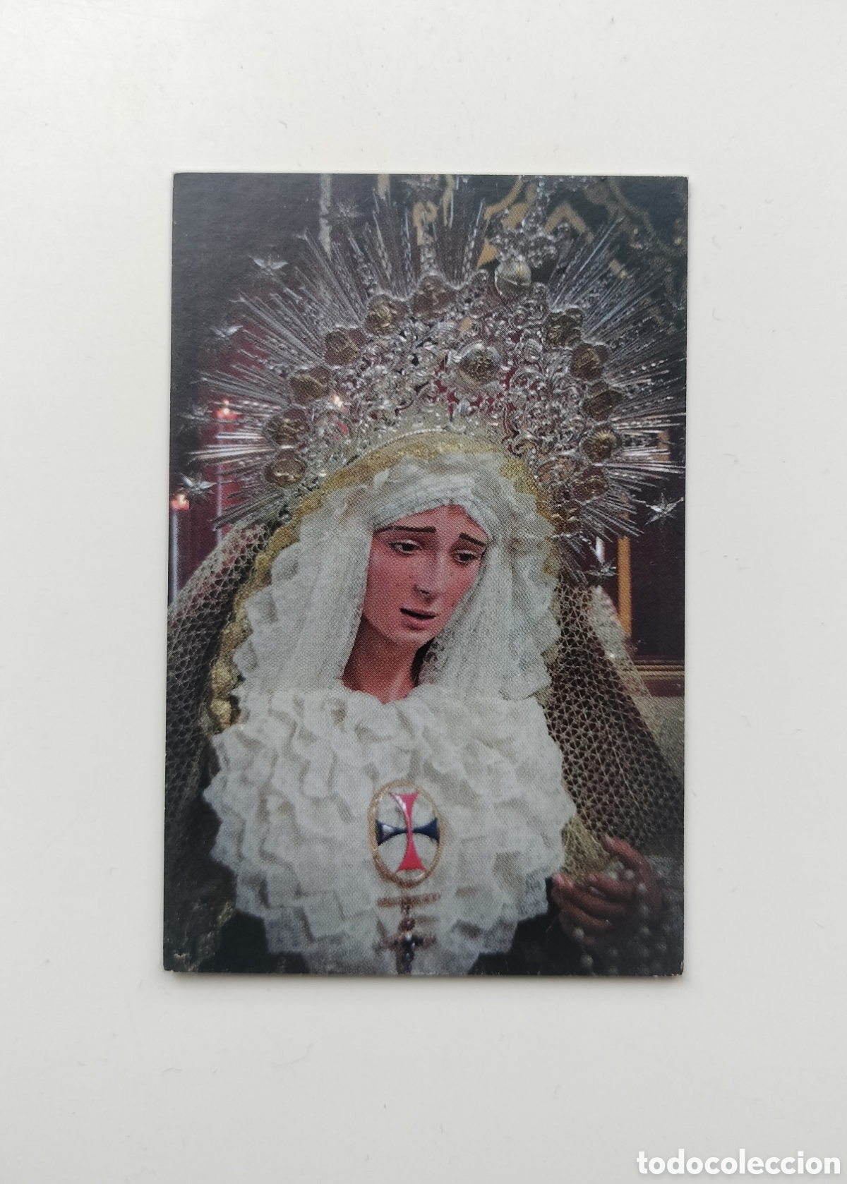 Otros Art&iacute;culos de Coleccionismo en Papel: ESTAMPA RELIGIOSA MAR&Iacute;A SANT&Iacute;SIMA DE LA TRINIDAD HERMANDAD MEDINACELI PUERTO REAL C&Aacute;DIZ CON ORACI&Oacute;N
