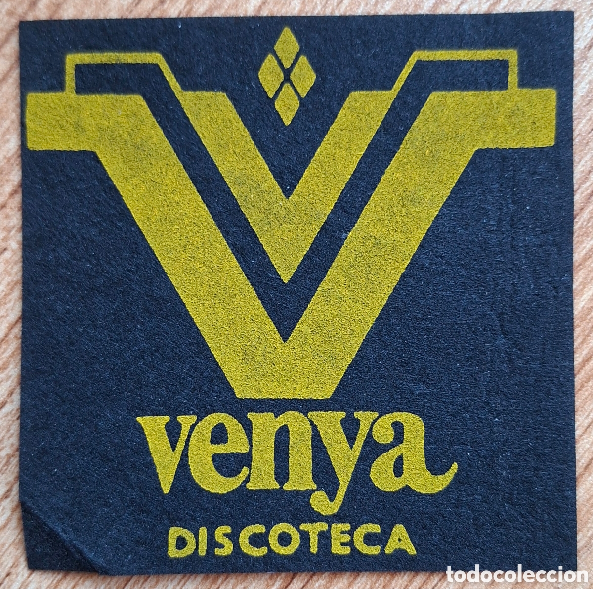 Otros Art&iacute;culos de Coleccionismo en Papel: Posavasos Discoteca Venya amarillo - Torremolinos - Costa del Sol (M&aacute;laga)