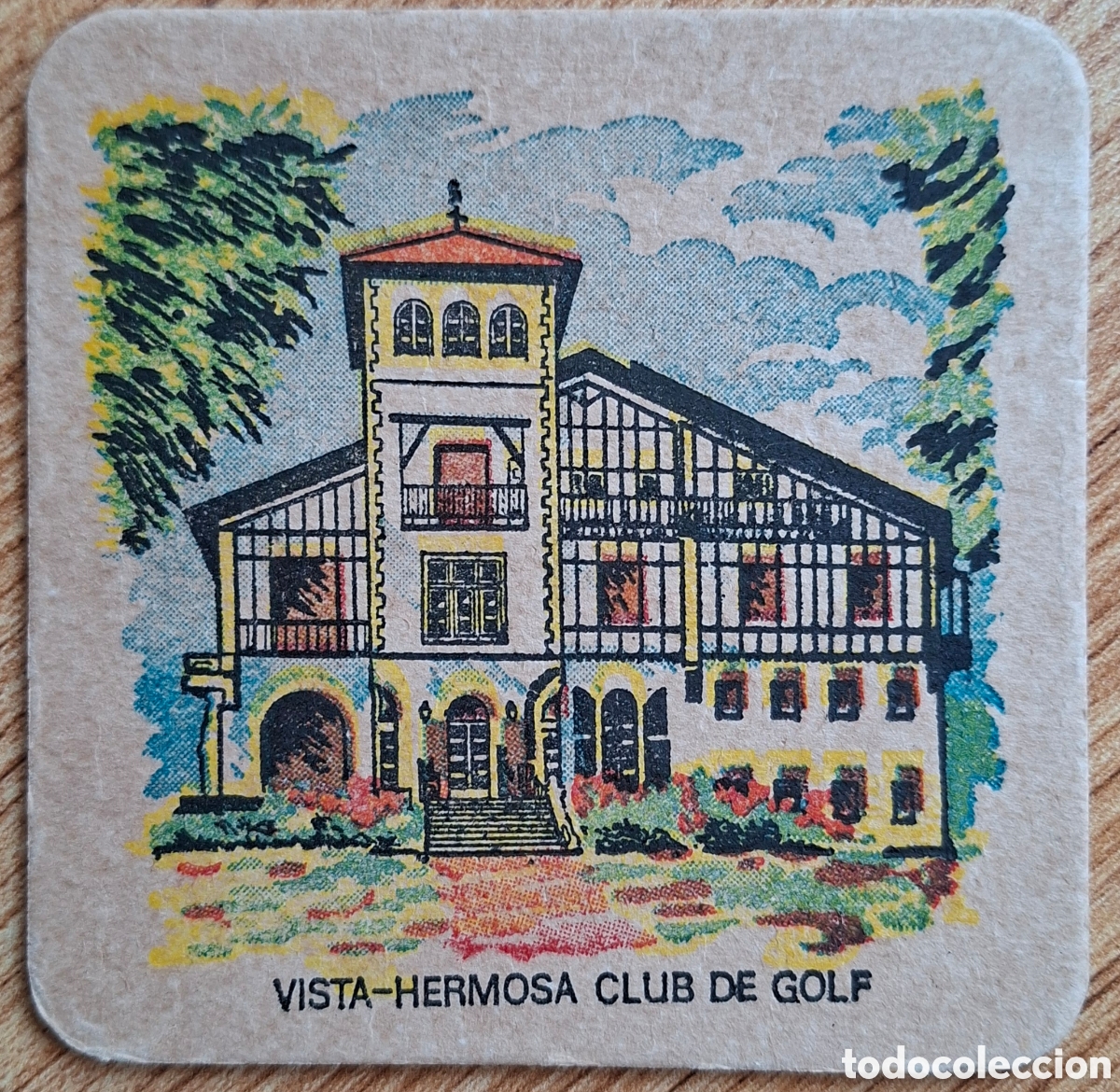 Otros Art&iacute;culos de Coleccionismo en Papel: Posavasos Club de golf Vista Hermosa - El Puerto de Santa Mar&iacute;a (C&aacute;diz)
