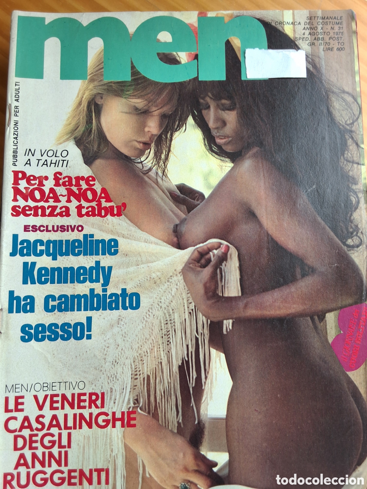 Otros Art&iacute;culos de Coleccionismo en Papel: Men revista erotica italiana desnudos mujeres a&ntilde;o 1975/8