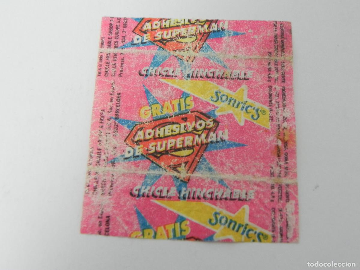 Otros Art&iacute;culos de Coleccionismo en Papel: Envoltorio Vac&iacute;o Chicle Sonric's - Superman - A&ntilde;os 80/90 - (Solo Papel)