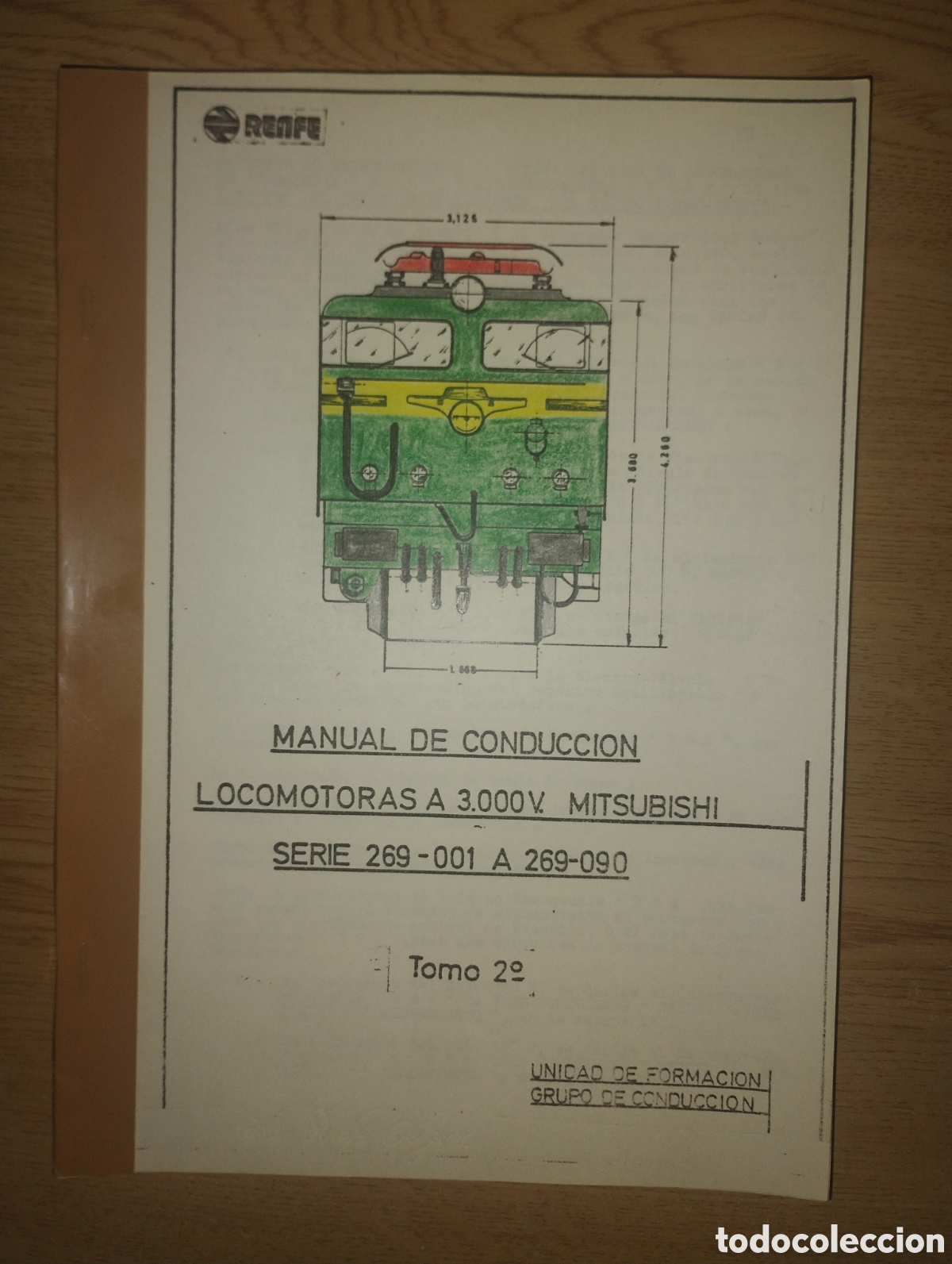 Collectionnisme Papier divers: Manual de conducci&oacute;n para locomotoras Mitsubishi Serie 269. Tomo II