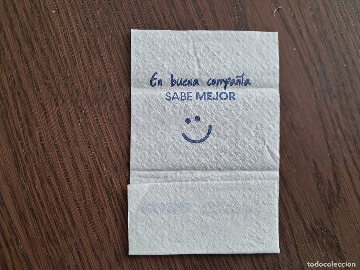 Otros Art&iacute;culos de Coleccionismo en Papel: servilleta de papel de publicidad, En buena compa&ntilde;&iacute;a sabe mejor.