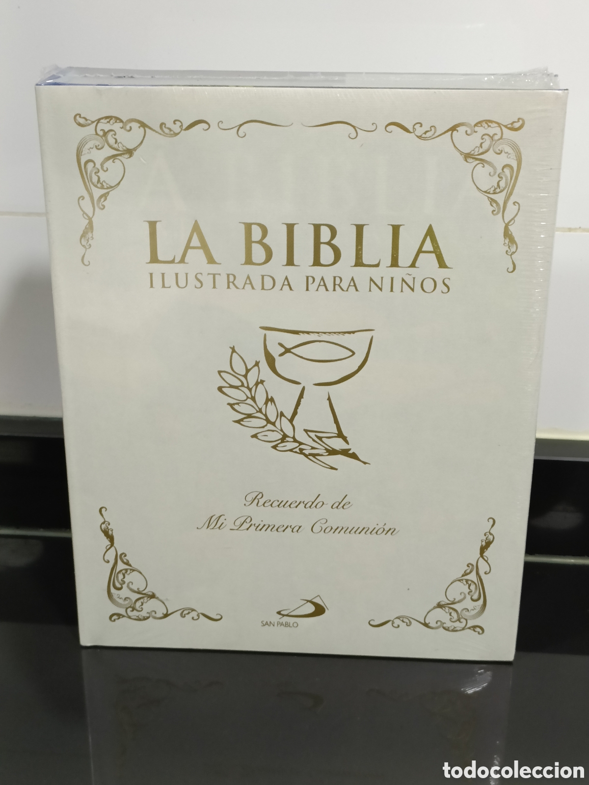 Otros Art&iacute;culos de Coleccionismo en Papel: Biblia Ilustrada para ni&ntilde;os Recuerdo primera Comuni&oacute;n San Pablo