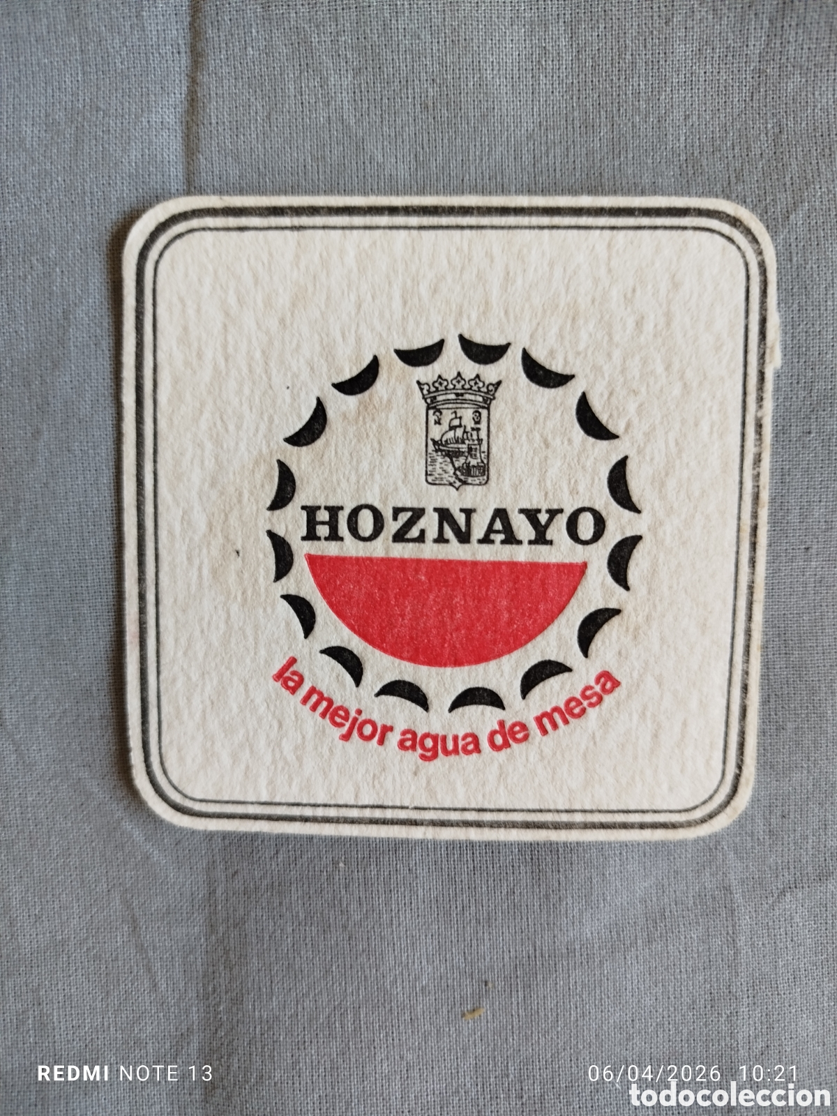 Otros Art&iacute;culos de Coleccionismo en Papel: posavasos publicitario bebidas--aguas hoznayo