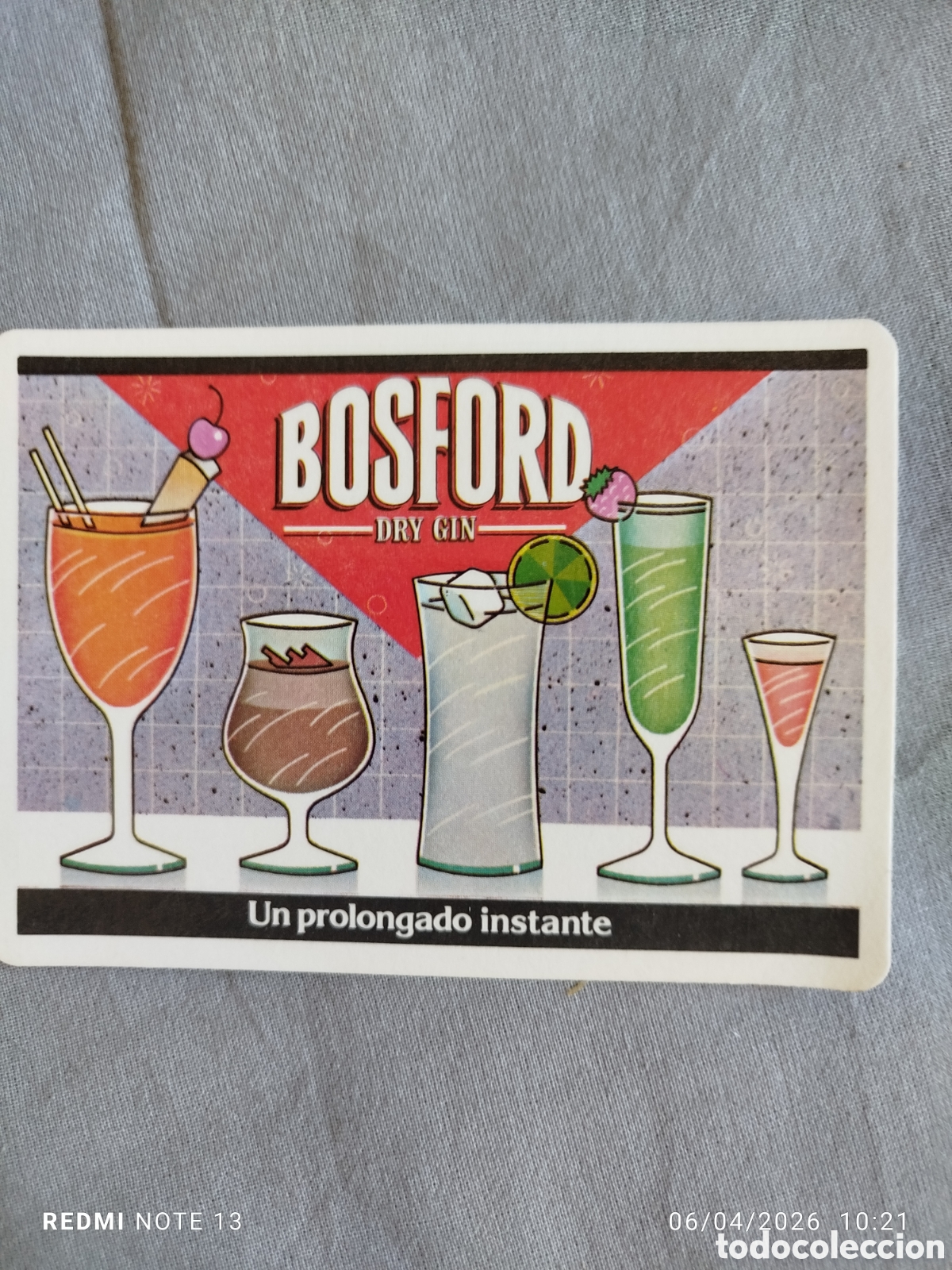 Otros Art&iacute;culos de Coleccionismo en Papel: posavasos publicitario bebidas--dry gin bosford