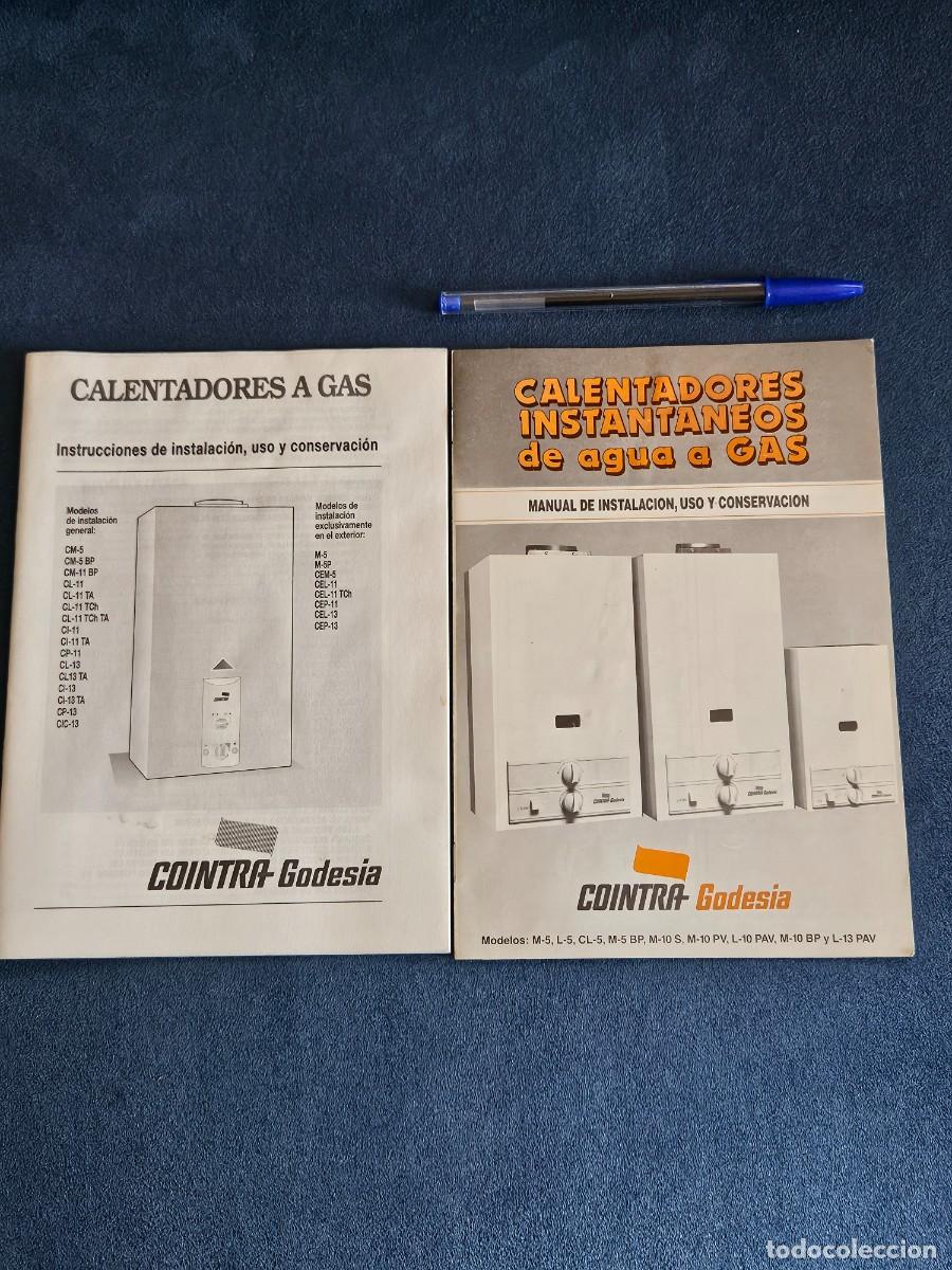 Paper Collecting Others: Antiguo Lote De 2 Manuales De Instrucciones Para Calentadores A Gas De La Marca Cointra Godesia.