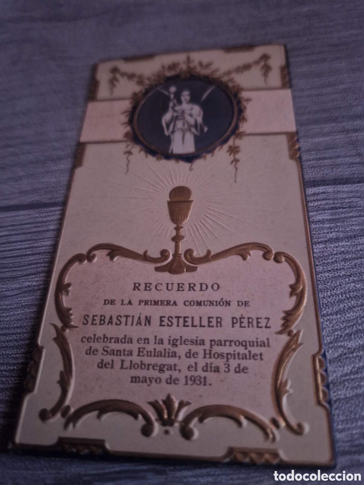 Otros Art&iacute;culos de Coleccionismo en Papel: Recordatorio de comuni&oacute;n 1931