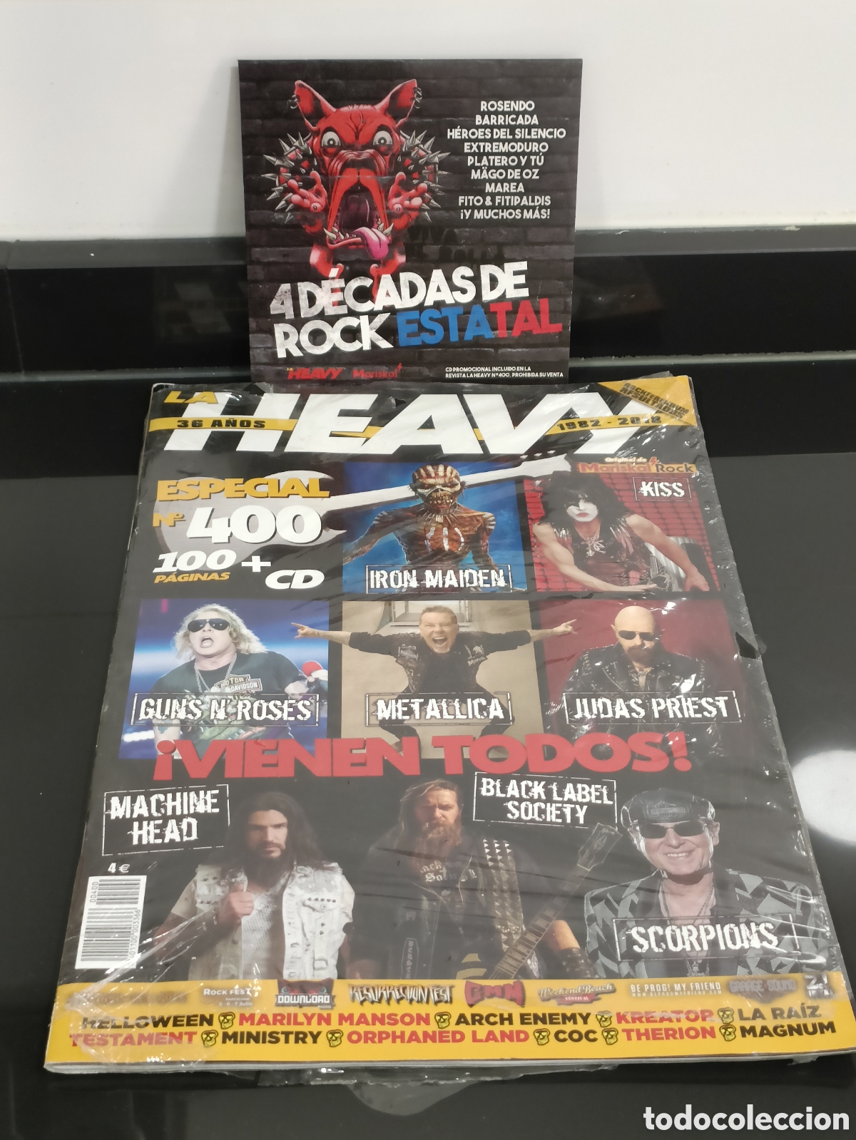 Otros Art&iacute;culos de Coleccionismo en Papel: Revista La Heavy N&deg; especial 400 Rock + CD