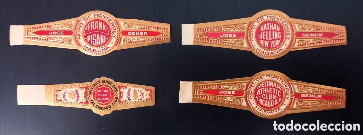 Otros Art&iacute;culos de Coleccionismo en Papel: Vitolas cubanas dedicadas a personas y negocios USA.