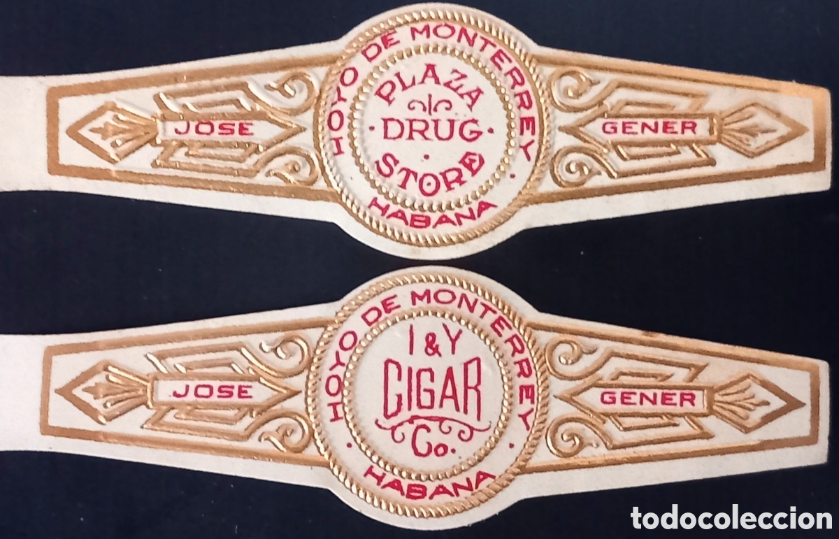 Otros Art&iacute;culos de Coleccionismo en Papel: 4 vitolas cubanas dedicadas a personas y negocios USA.