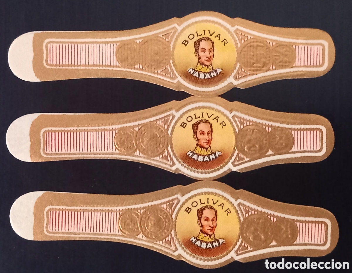 Otros Art&iacute;culos de Coleccionismo en Papel: 3 Vitolas marca cubana BOLIVAR.