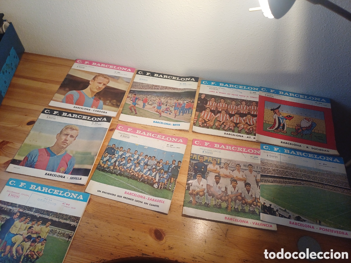 Otros Art&iacute;culos de Coleccionismo en Papel: LOTE REVISTAS F&Uacute;TBOL, F.C. BARCELONA, A&Ntilde;OS 60