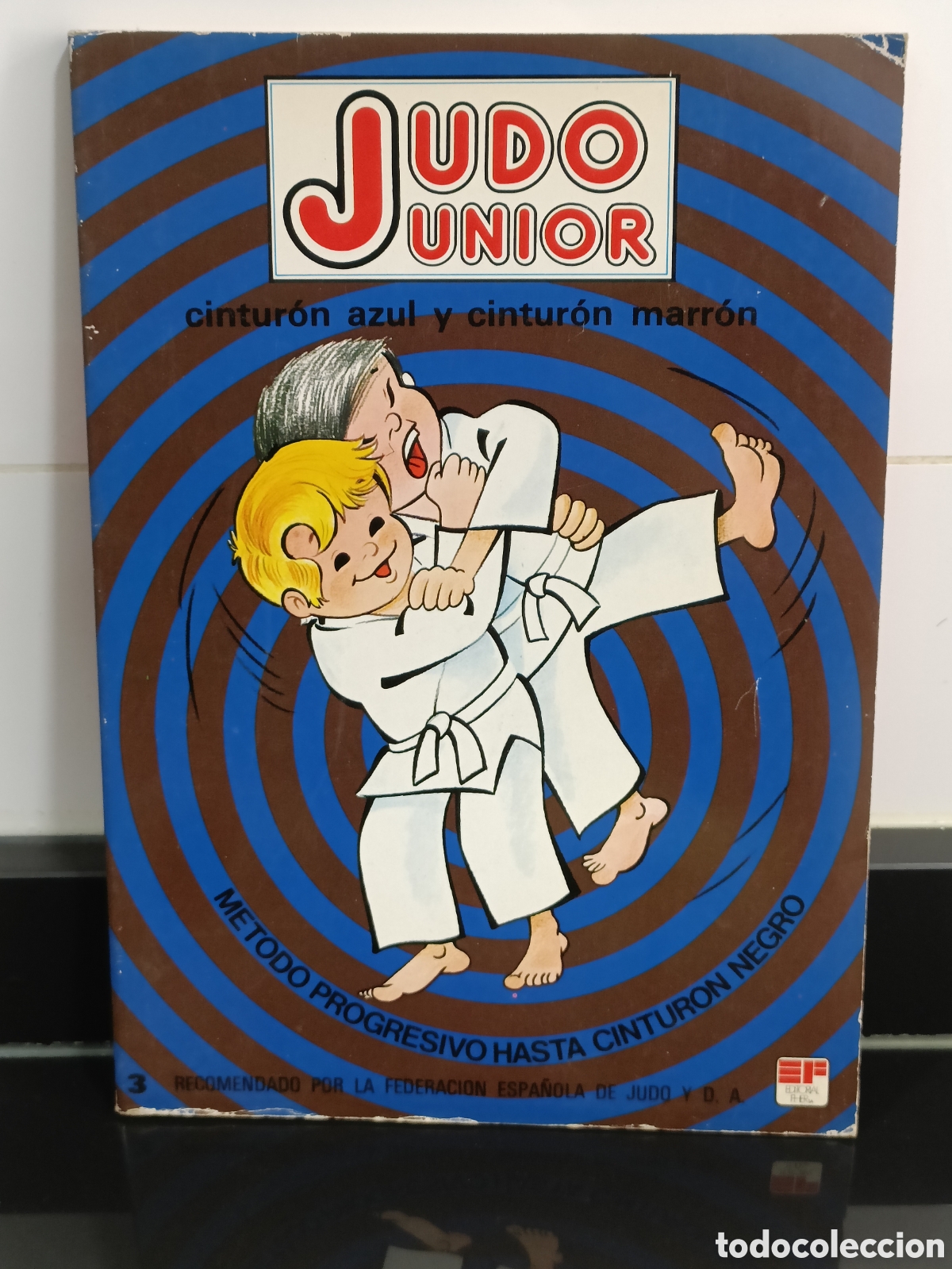 Otros Art&iacute;culos de Coleccionismo en Papel: Vintage 1978 Libro Judo junior cintur&oacute;n marr&oacute;n y azul Fher