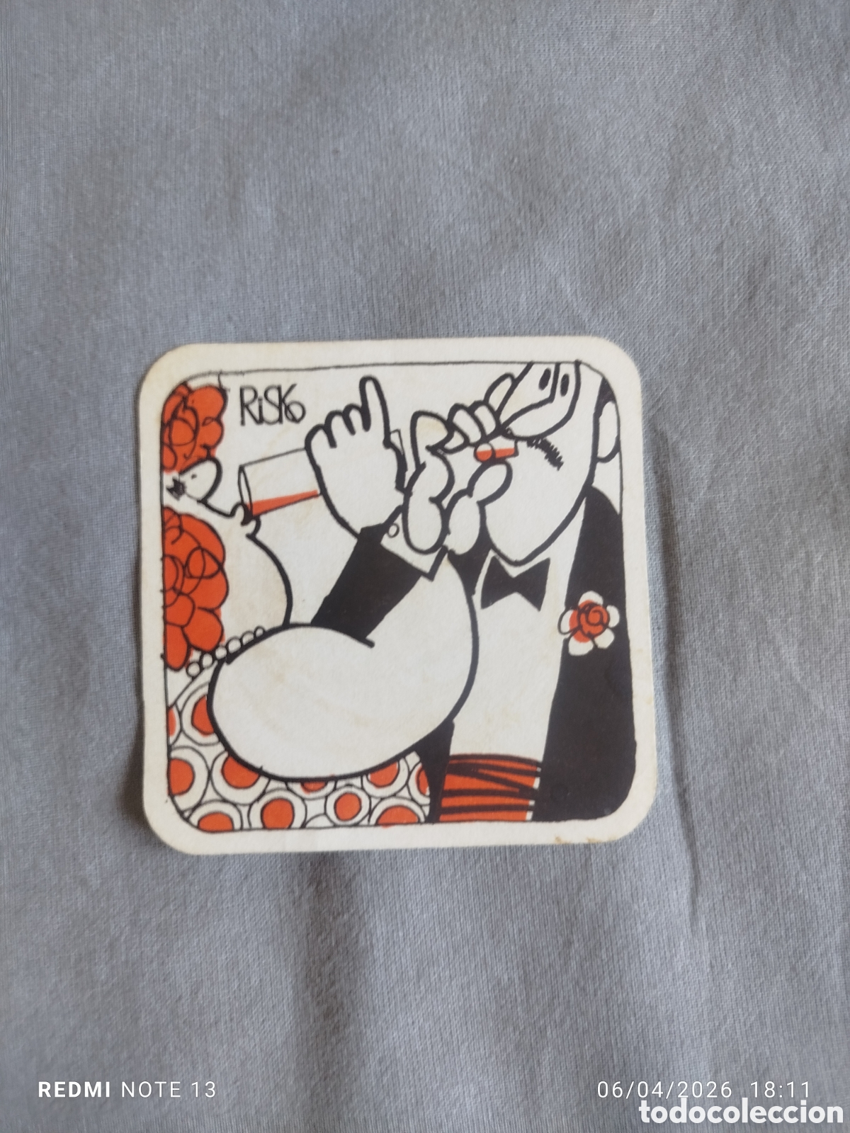 Otros Art&iacute;culos de Coleccionismo en Papel: posavasos -cafeteria risko- valladolid