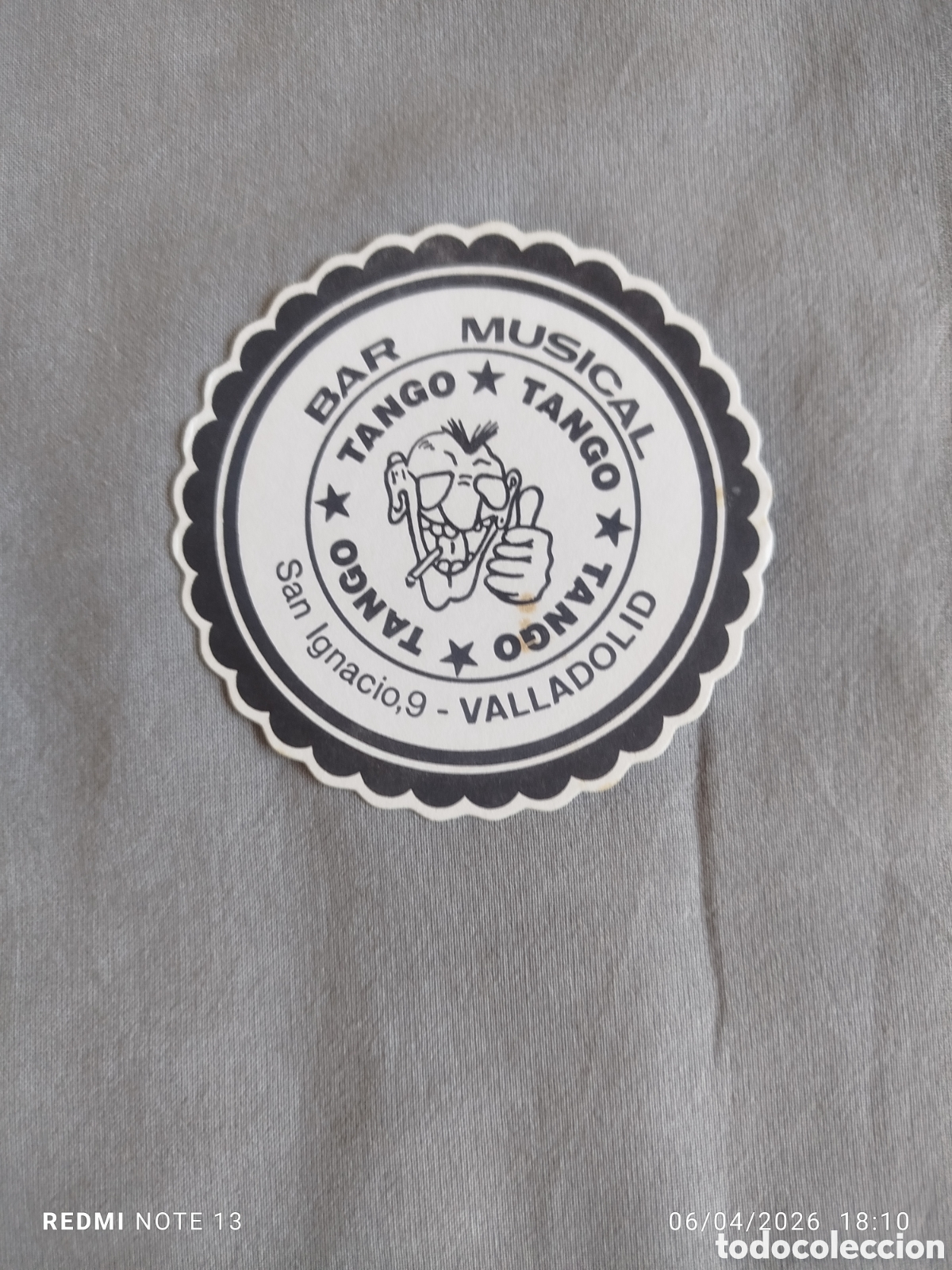 Otros Art&iacute;culos de Coleccionismo en Papel: posavasos -bar musical tango- valladolid