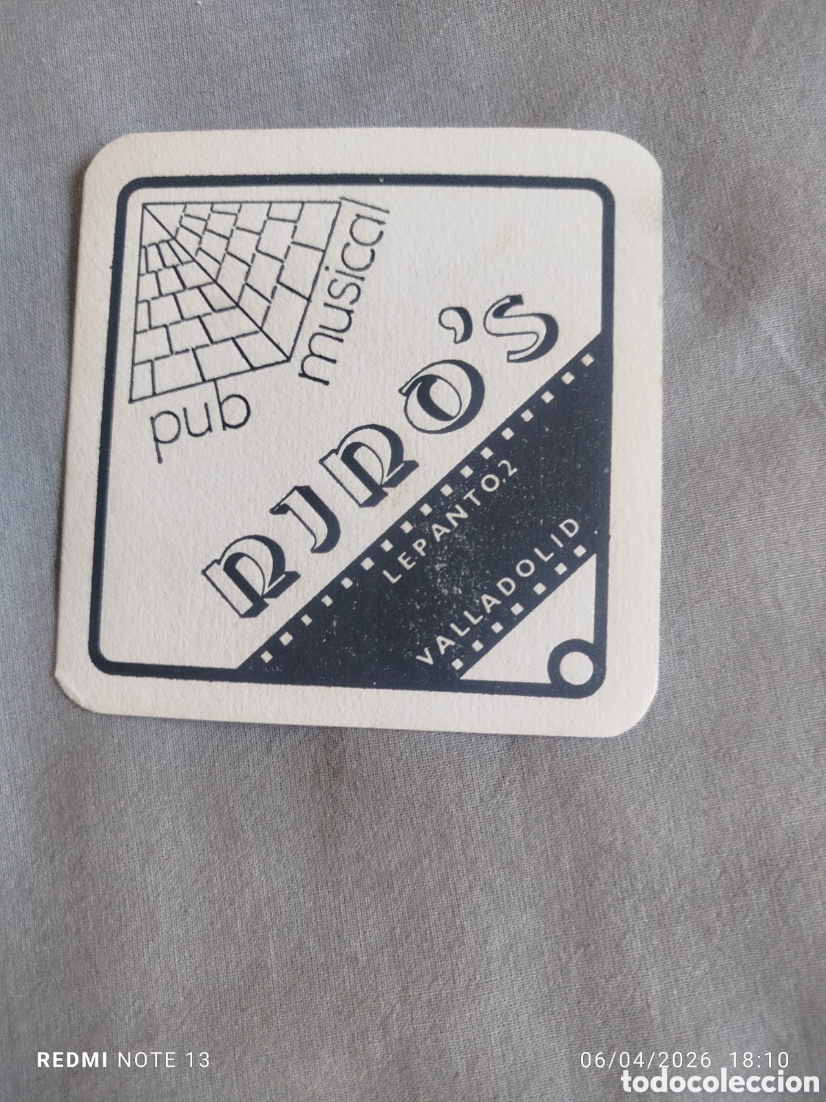 Otros Art&iacute;culos de Coleccionismo en Papel: posavasos -pub mudical nino&rdquo;s - valladolid