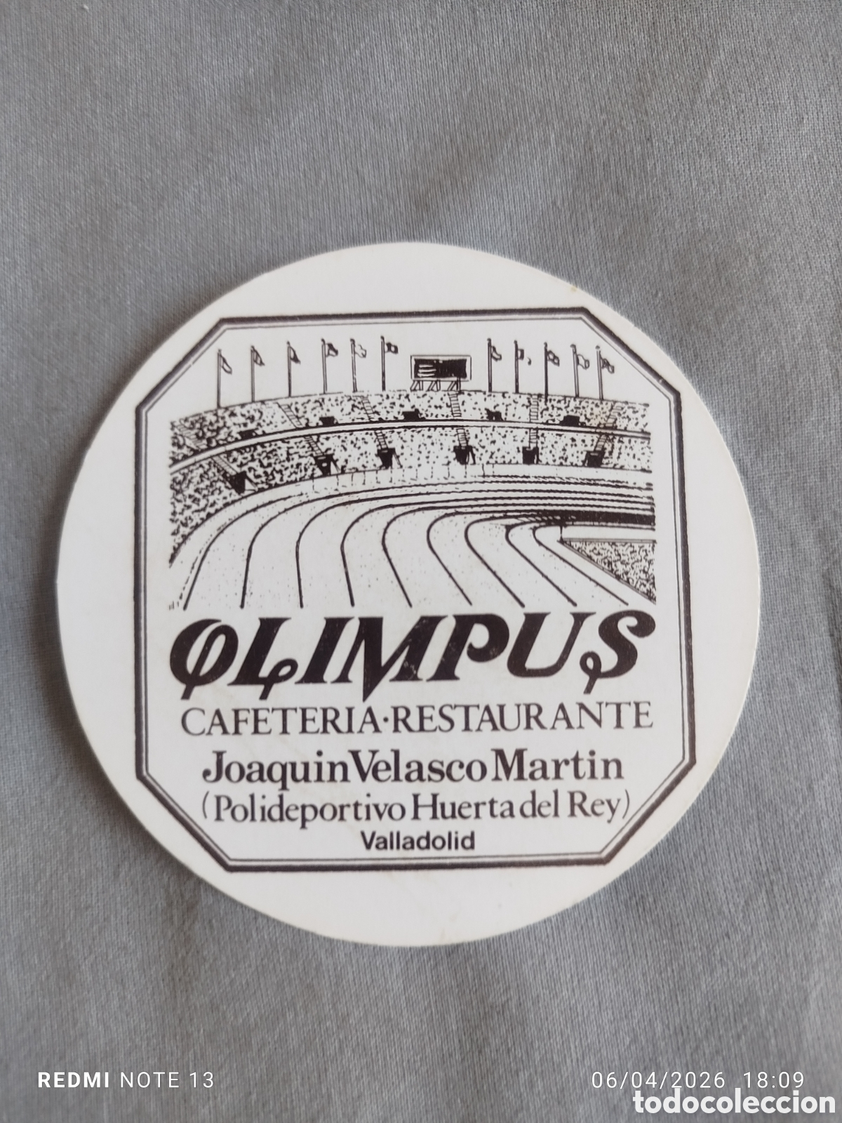 Otros Art&iacute;culos de Coleccionismo en Papel: posavasos -cafeteria olimpus- valladolid