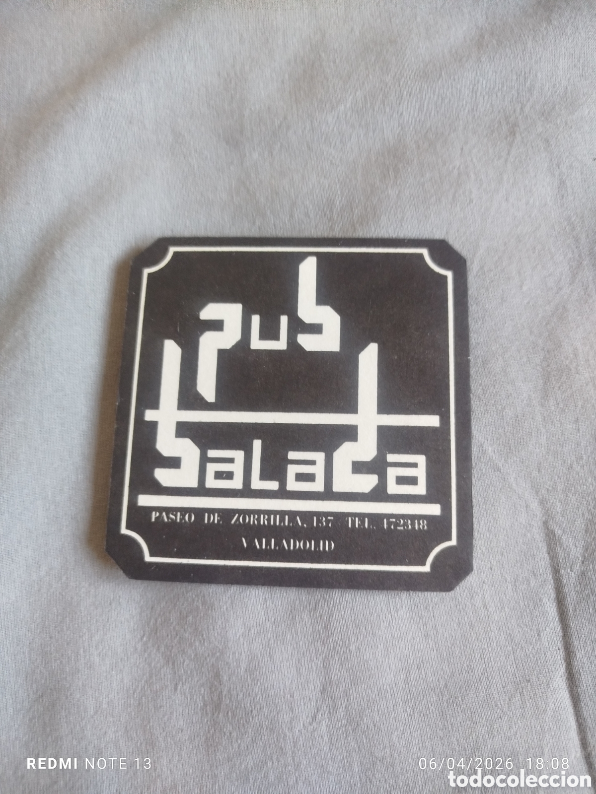 Otros Art&iacute;culos de Coleccionismo en Papel: posavasos -pub balada- valladolid