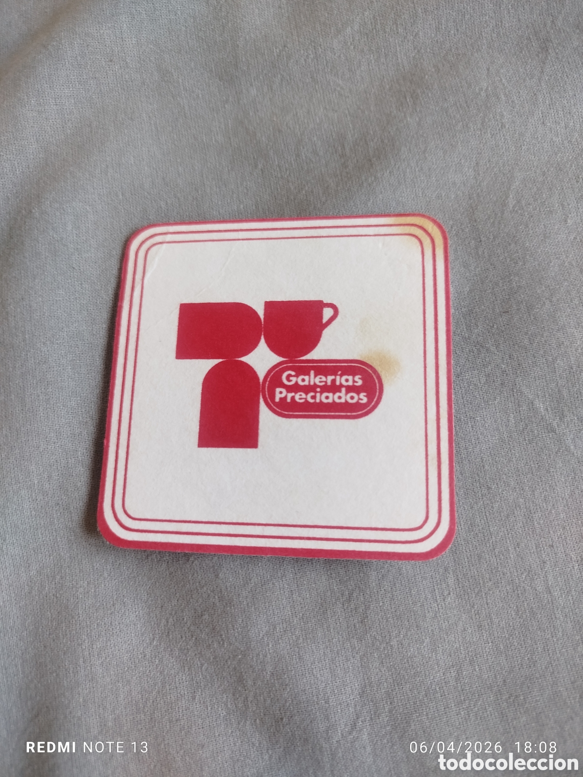 Otros Art&iacute;culos de Coleccionismo en Papel: posavasos -galerias preciados-
