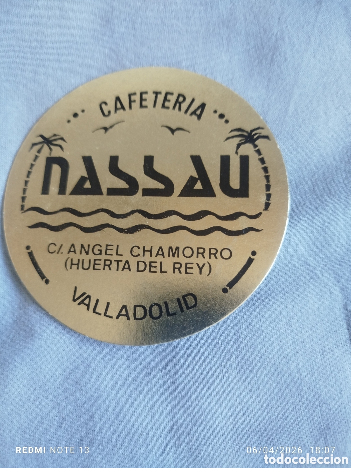 Otros Art&iacute;culos de Coleccionismo en Papel: posavasos -cafeteria nassau -valladolid