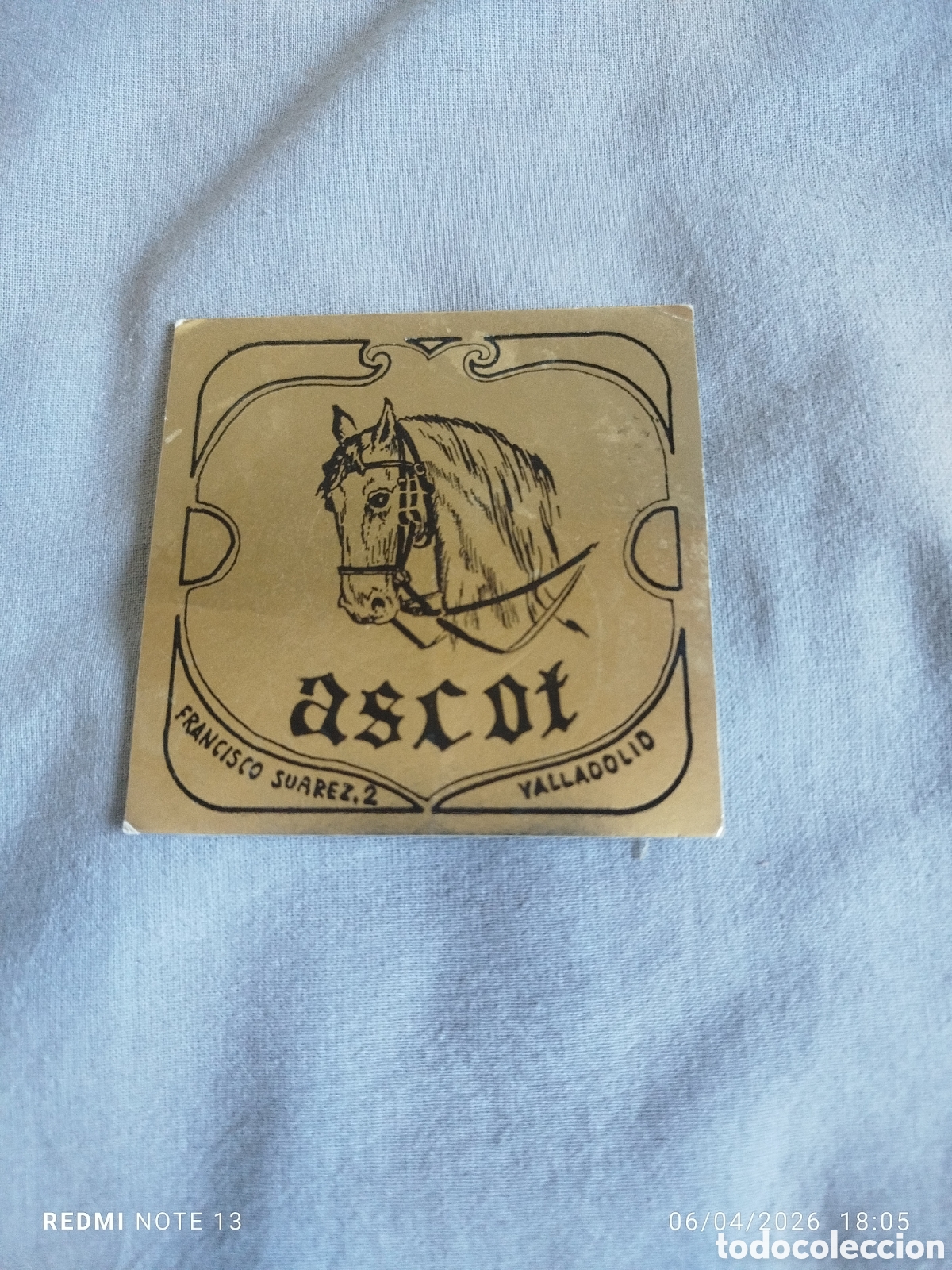 Otros Art&iacute;culos de Coleccionismo en Papel: posavasos -pub ascot -valladolid