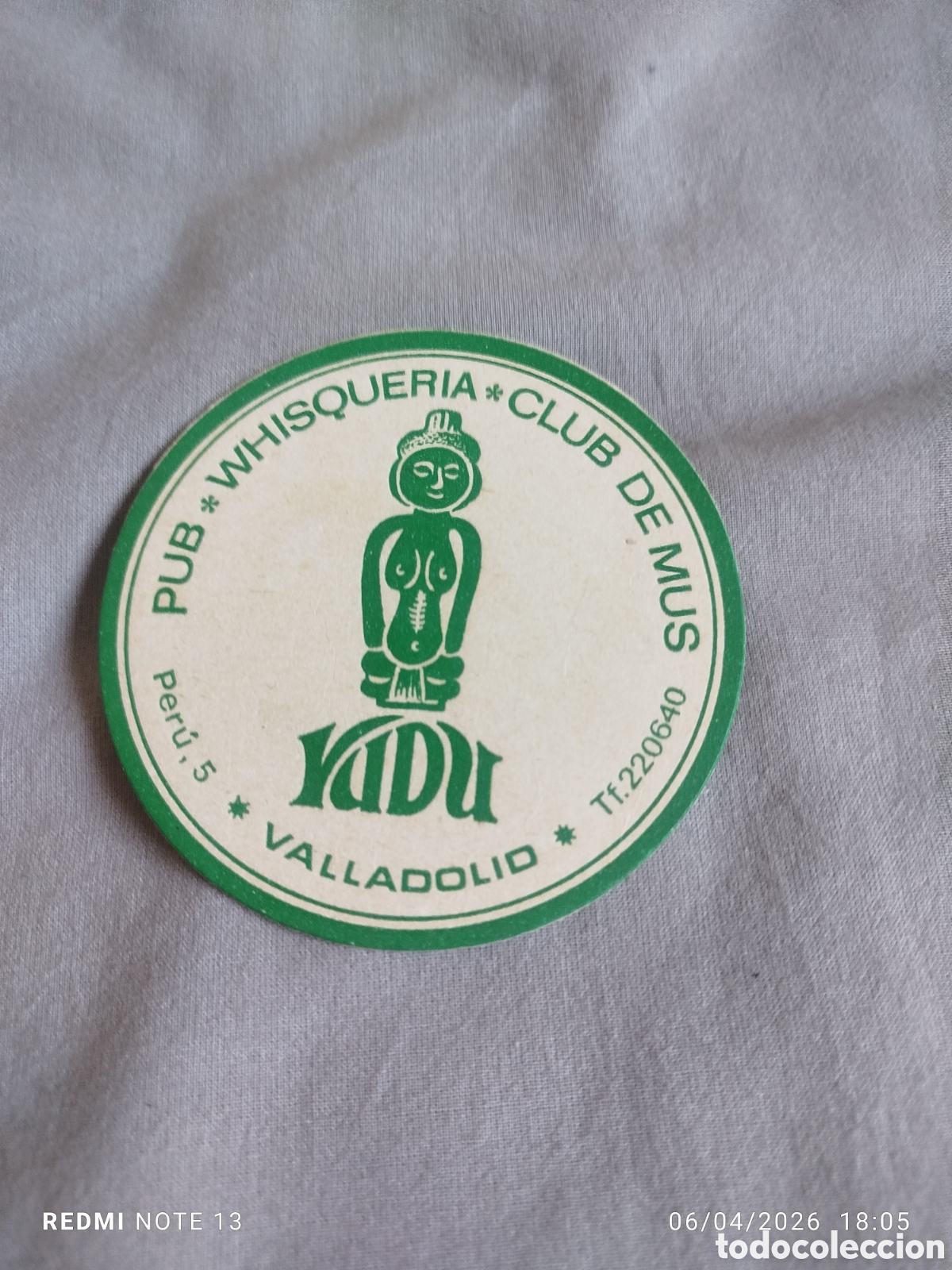 Otros Art&iacute;culos de Coleccionismo en Papel: posavasos - pub vudu-valladolid