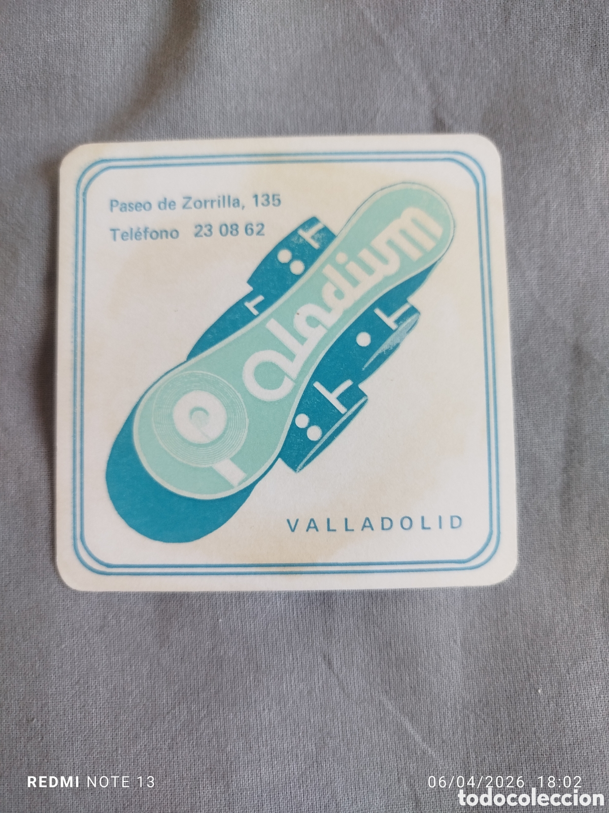 Otros Art&iacute;culos de Coleccionismo en Papel: posavasos -discoteca paladium--valladolid