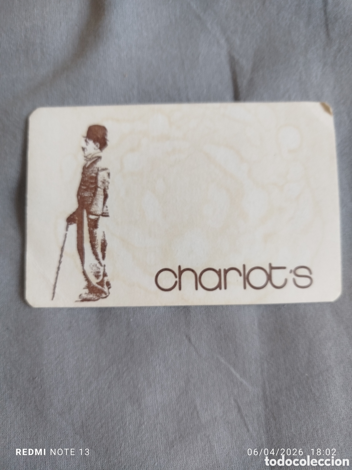 Otros Art&iacute;culos de Coleccionismo en Papel: posavasos -discoteca charlot&rdquo;s--valladolid