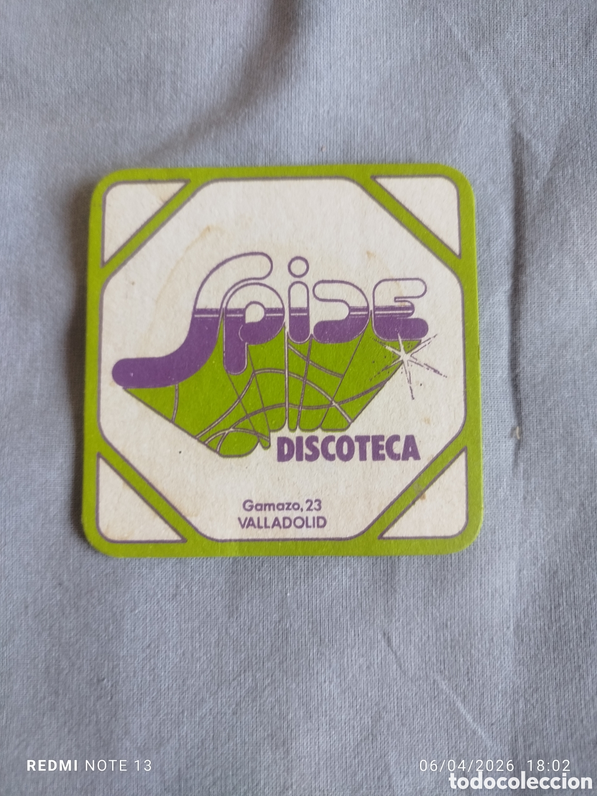 Otros Art&iacute;culos de Coleccionismo en Papel: posavasos -discoteca spide--valladolid