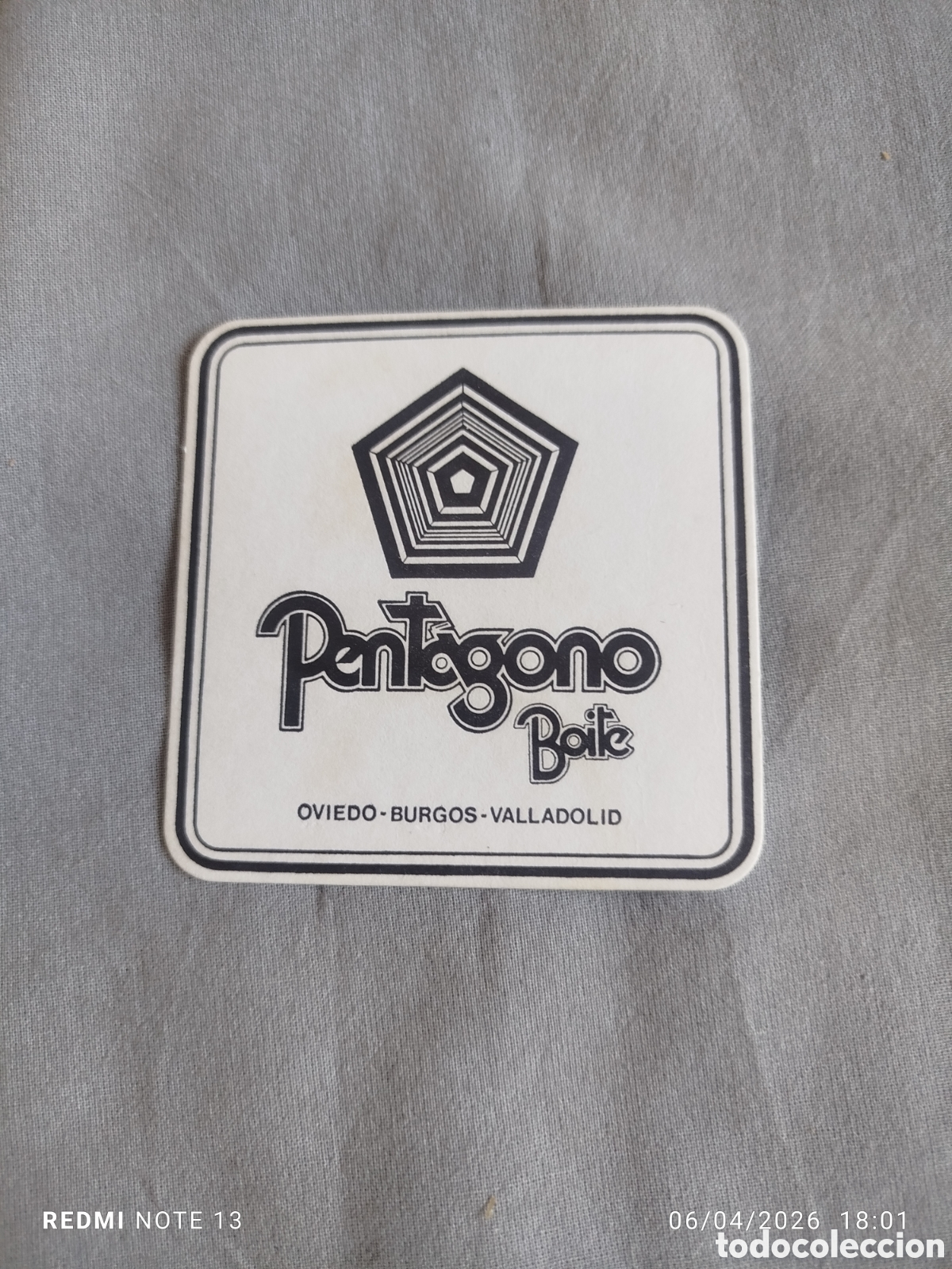 Otros Art&iacute;culos de Coleccionismo en Papel: posavasos -discoteca pentagono -valladolid