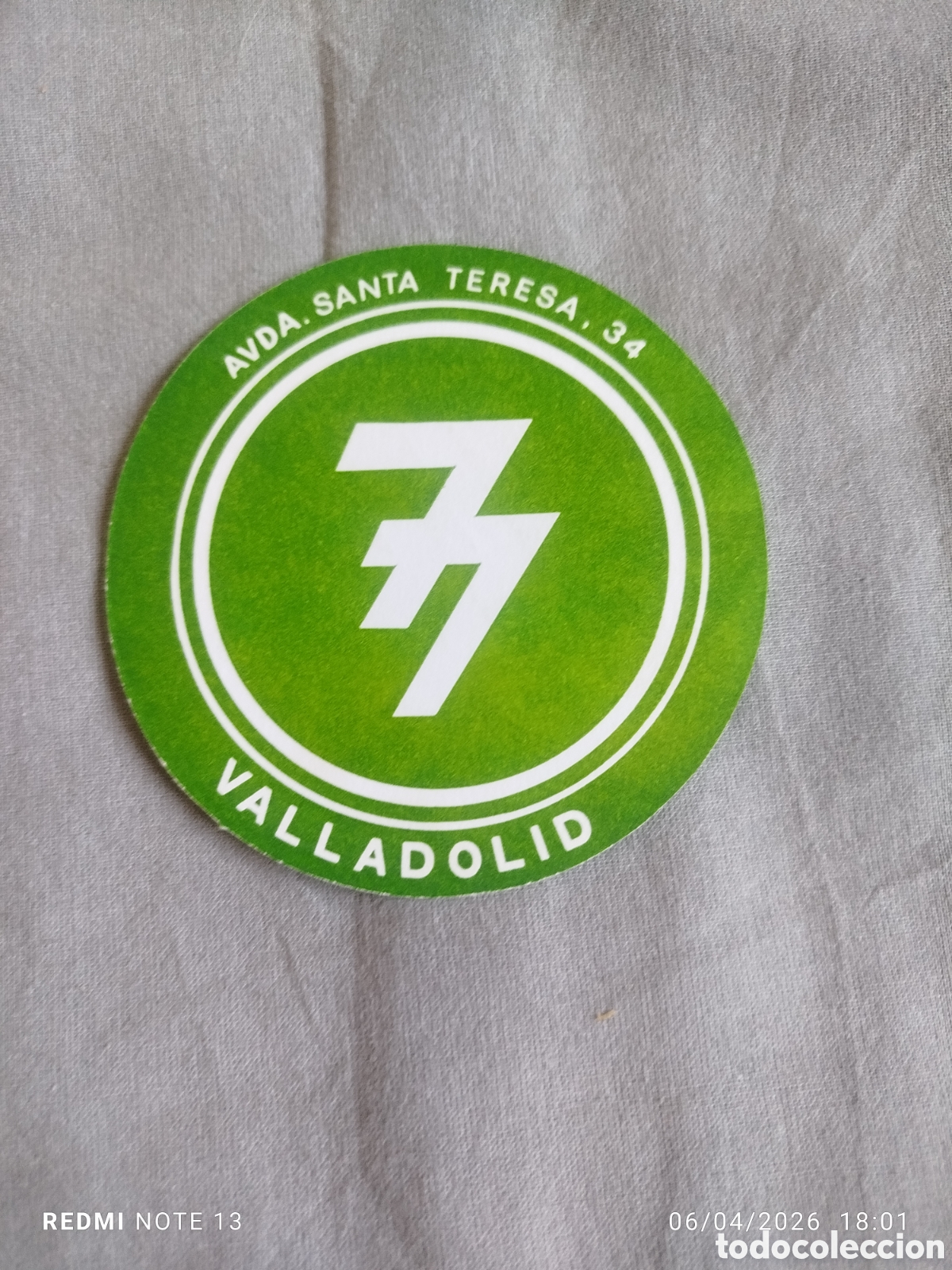 Otros Art&iacute;culos de Coleccionismo en Papel: posavasos -discoteca 7 7 -valladolid