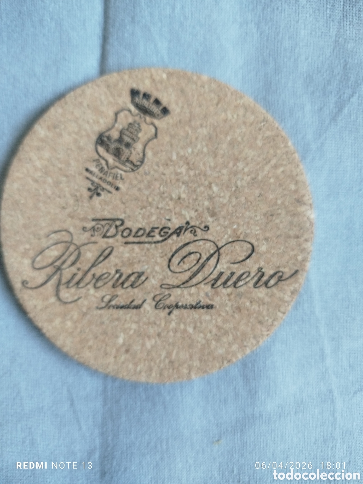 Otros Art&iacute;culos de Coleccionismo en Papel: posavasos -bodegas ribera del duero.en corcho..-valladolid