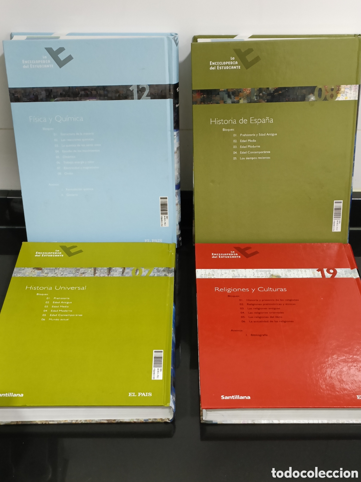 Otros Art&iacute;culos de Coleccionismo en Papel: 4 Tomos La enciclopedia del estudiante Santillana El pa&iacute;s