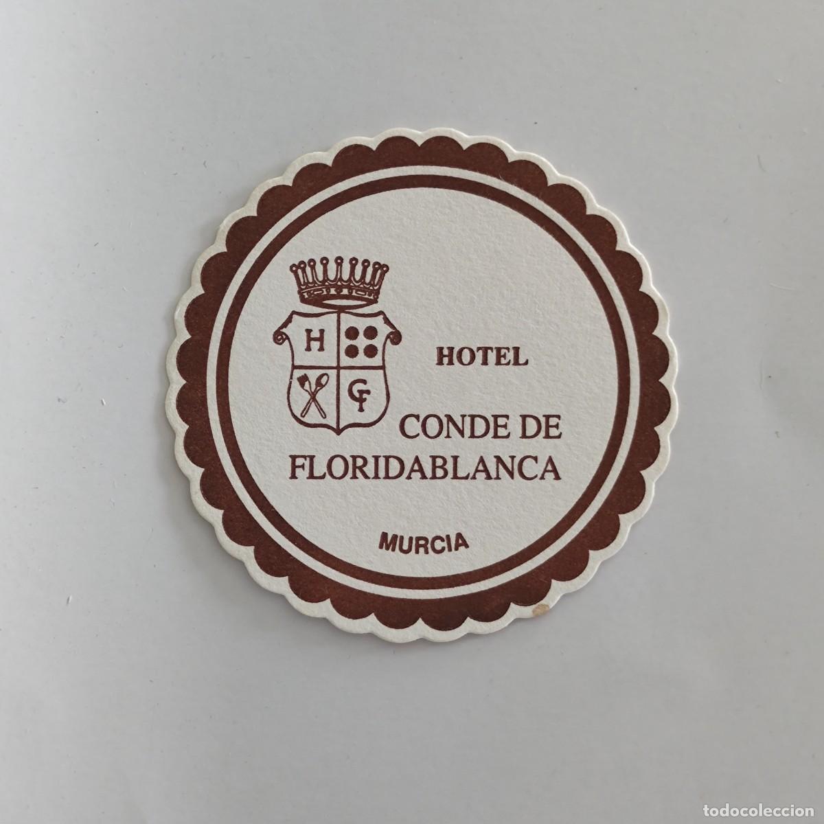 Otros Art&iacute;culos de Coleccionismo en Papel: POSAVASOS - MURCIA - HOTEL CONDE DE FLORIDABLANCA