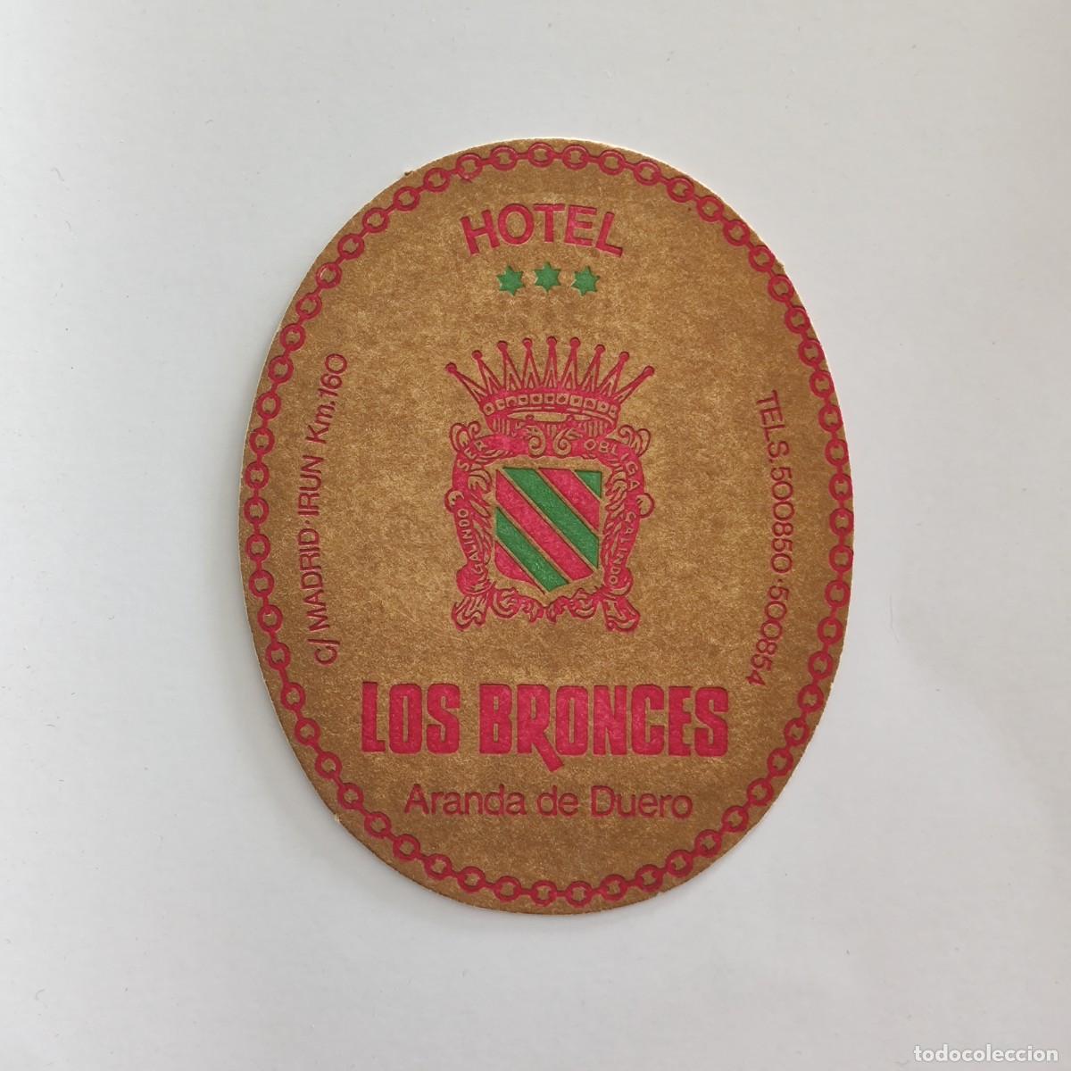 Otros Art&iacute;culos de Coleccionismo en Papel: POSAVASOS - BURGOS / ARANDA DE DUERO - HOTEL LOS BRONCES - HERALDICA