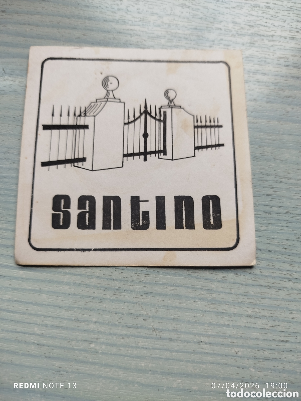 Otros Art&iacute;culos de Coleccionismo en Papel: posavasos -santino sin identificar