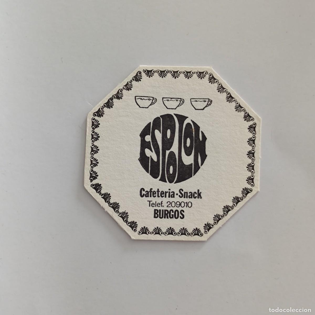 Otros Art&iacute;culos de Coleccionismo en Papel: POSAVASOS - BURGOS - ESPOLON CAFETERIA SNACK
