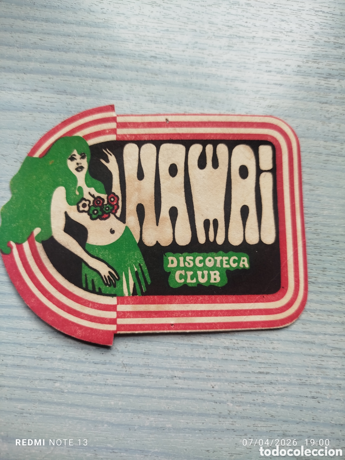 Otros Art&iacute;culos de Coleccionismo en Papel: posavasos -discoteca hawai --sin identificar