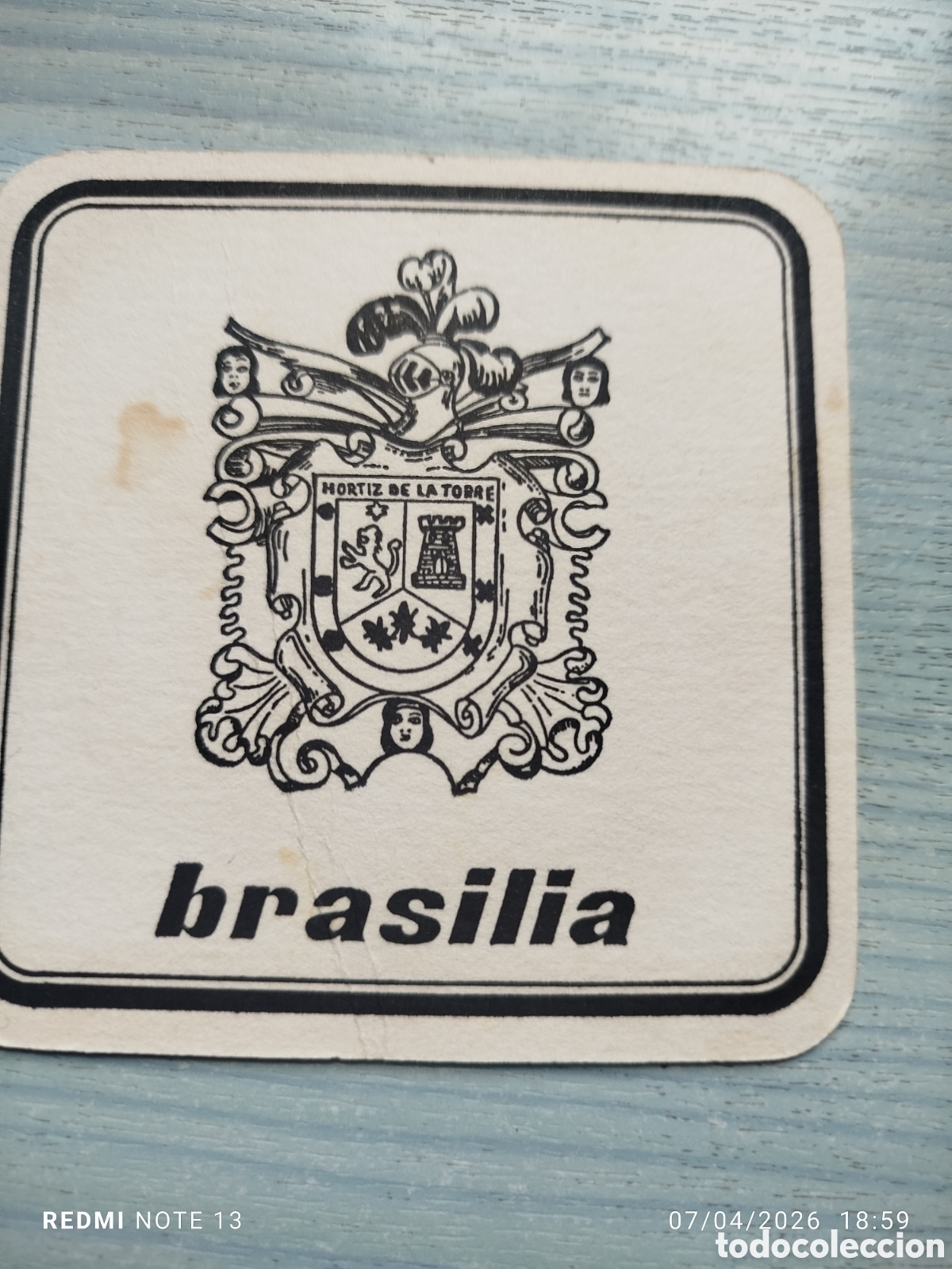 Otros Art&iacute;culos de Coleccionismo en Papel: posavasos -brasilia--sin identificar