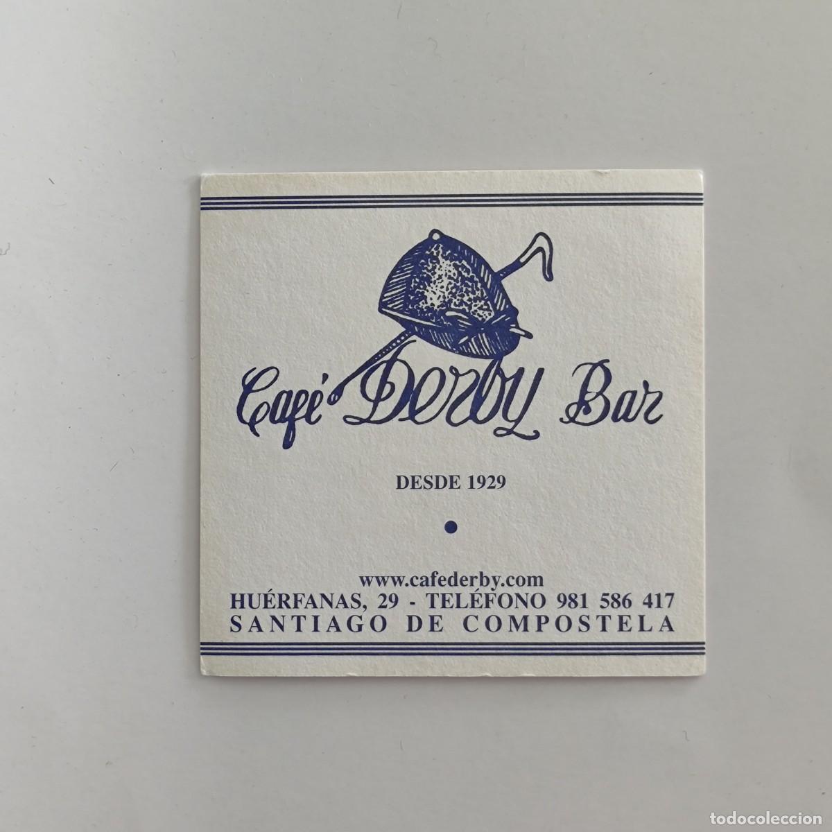 Collectionnisme Papier divers: POSAVASOS - A CORU&Ntilde;A / SANTIAGO DE COMPOSTELA - DERBY CAFE BAR - HIPICA DEPORTES