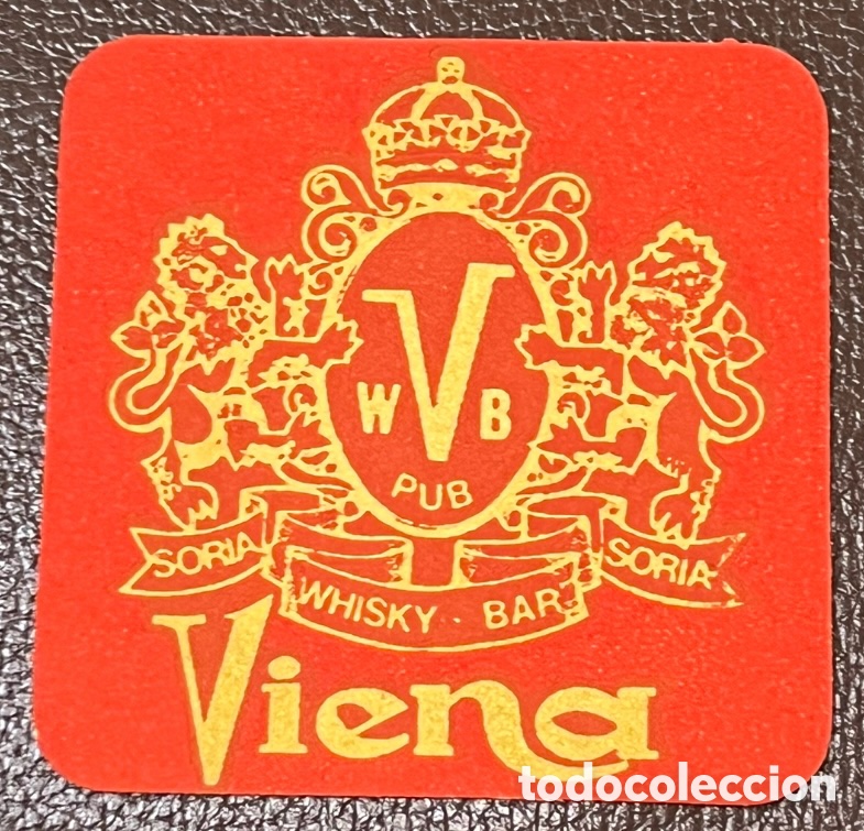 Otros Art&iacute;culos de Coleccionismo en Papel: Posavasos. WVB Pub. Whisky Bar. Viena. Soria. A&ntilde;os 70.