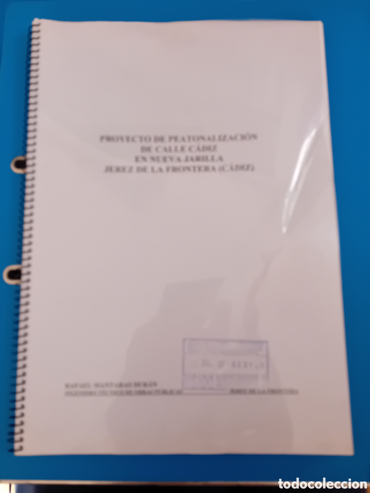 Otros Art&iacute;culos de Coleccionismo en Papel: proyecto peatanilacion calle cadiz nueva jarilla jerez 2007