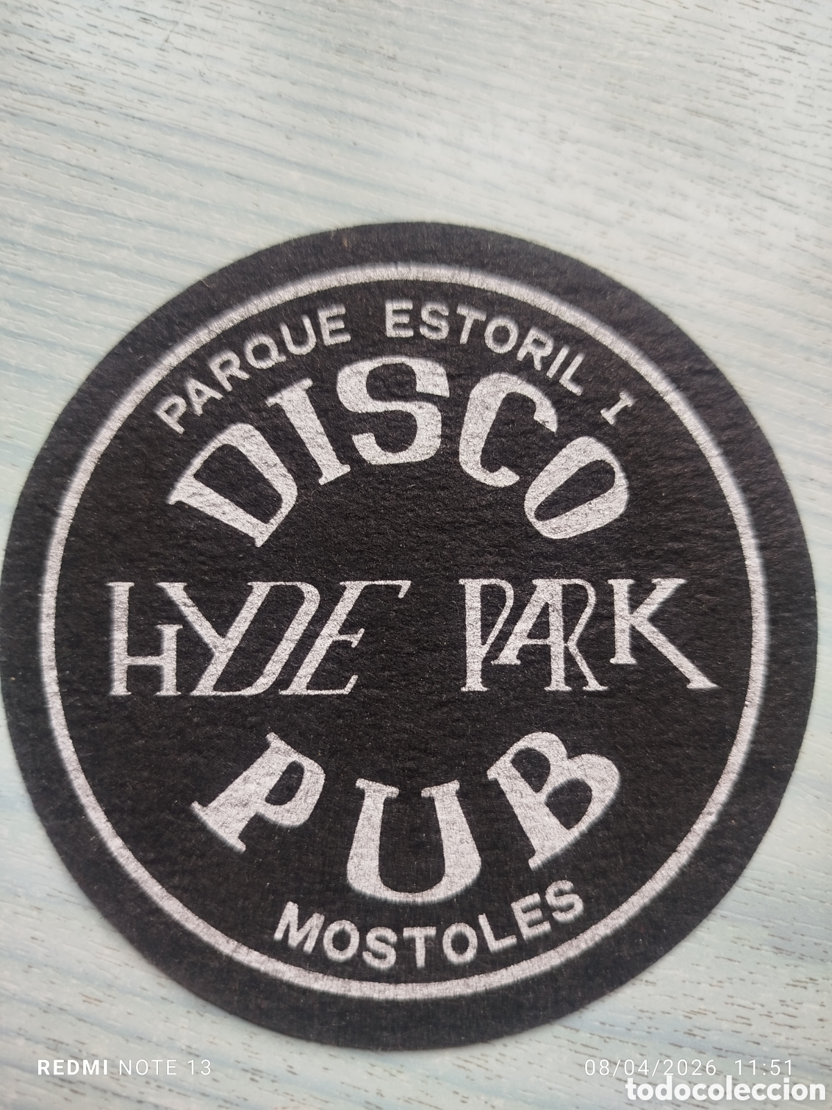 Otros Art&iacute;culos de Coleccionismo en Papel: posavasos --disco hyde park. mostoles--madrid