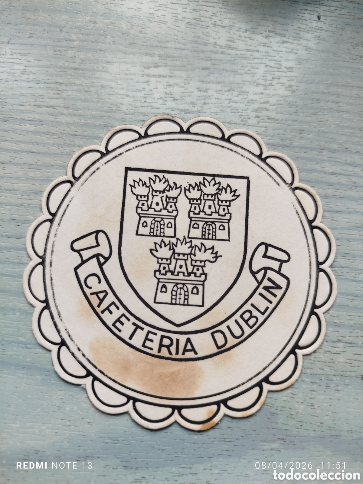 Otros Art&iacute;culos de Coleccionismo en Papel: posavasos --cafeteria dublin-madrid
