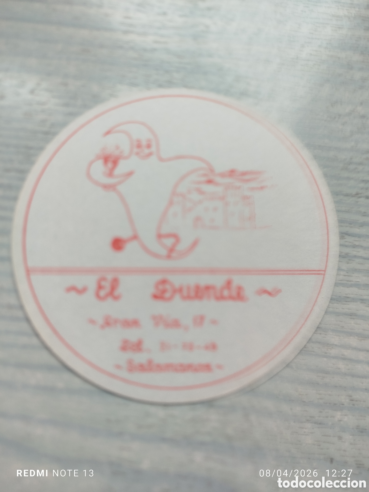 Otros Art&iacute;culos de Coleccionismo en Papel: posavasos -EL DUENDE -SALAMANCA